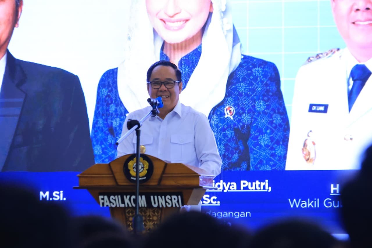 Wagub Cik Ujang Dorong Mahasiswa Jadi Wirausaha, Paparkan Kinerja Ekonomi Sumsel di Unsri