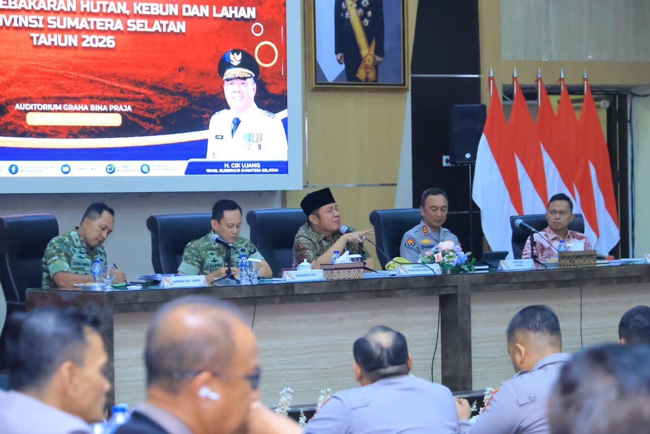 Gubernur Herman Deru Tekankan Pencegahan Dini dan Kesamaan Persepsi Hadapi Karhutla 2026