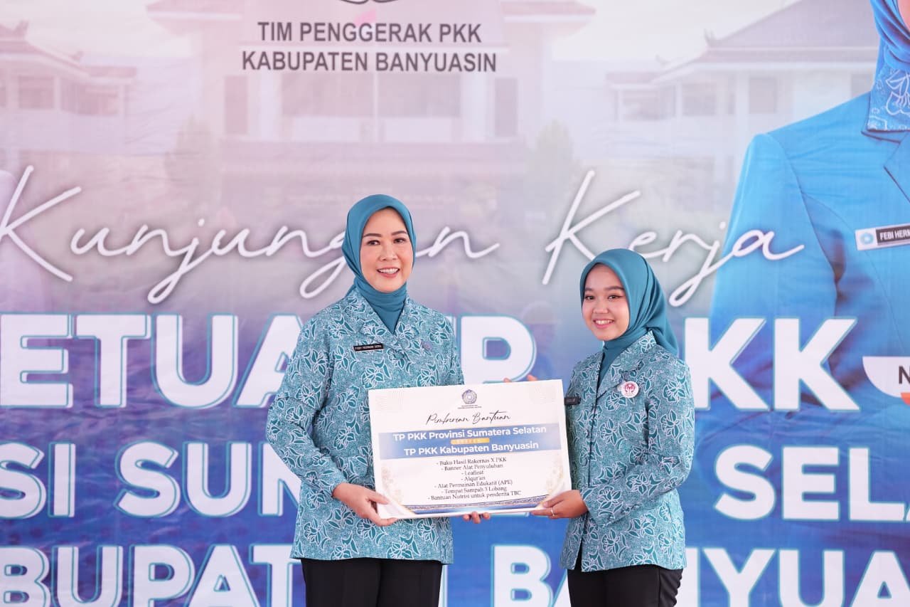 Feby Herman Deru Kunjungi Banyuasin, Resmikan Sekretariat TP PKK dan Pantau Pelaksanaan 10 Program Pokok PKK